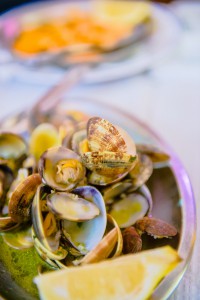 Extraordinary clams, unlike any I’d seen before,  were succulent and delicious.